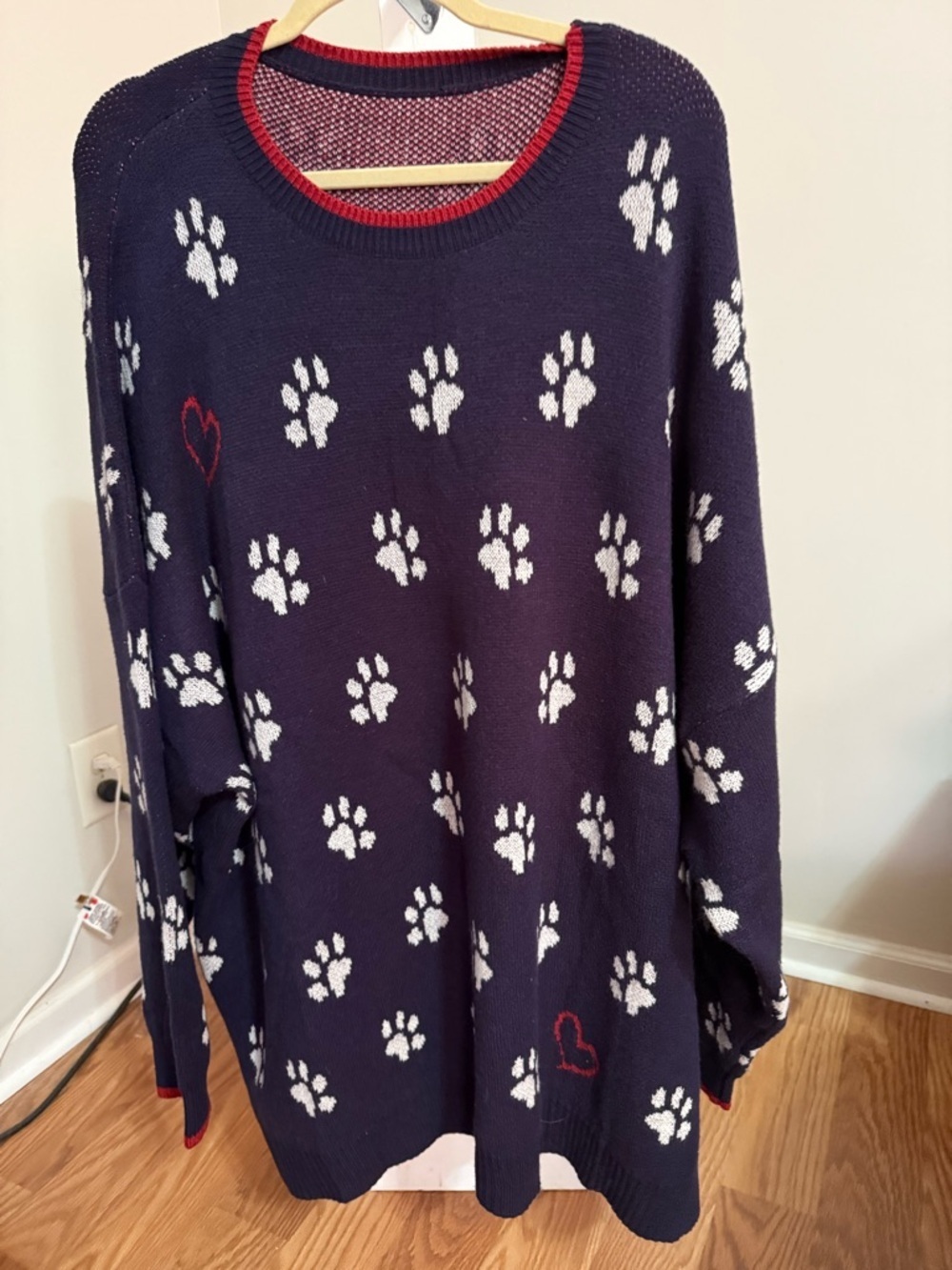 NWT Bloomchic Paw Prints Sweater